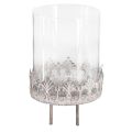 Floristik24 Telysholder for å plugge inn vintage Ø7cm H7,5cm grå 4 stk