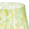 Floristik24 Telysholder lanterneglass gulgrønn Ø12cm H14,5cm