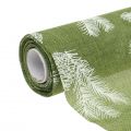 Floristik24 Bordbånd med granmønster grønt 20cm 5m