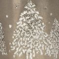 Metallplantekasse med glittergrantrær, 13 cm | Floristik24.no