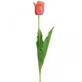 Floristik24 Tulipan kunstblomst rød, oransje Kunstig vårblomst H67cm