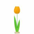 Floristik24 Filtblomst tulipan gul H68cm