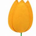 Floristik24 Filtblomst tulipan gul sommerpynt H88cm