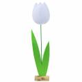 Floristik24 Filtblomst tulipan hvit H88cm