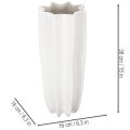 Blomstervase riflet moderne dekorativ vase 38 cm | Floristik24.no