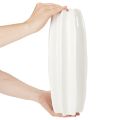 Ribbet vase, moderne keramisk vase for tørkede blomster, 40 cm | Floristik24.no
