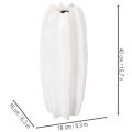Ribbet vase, moderne keramisk vase for tørkede blomster, 40 cm | Floristik24.no