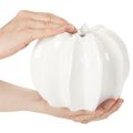 Gresskarpyntvase, blank, høstdekorasjon til stue, 19 cm | Floristik24.no