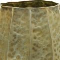 Dekorativ vase metallvase vintage messing Ø43/30cm sett med 2
