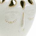 Floristik24 Keramikkvase med ansiktskrem, beige H13cm keramikklook 1stk