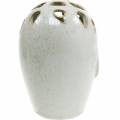 Floristik24 Keramikkvase med ansiktskrem, beige H13cm keramikklook 1stk