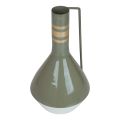 Floristik24 Vase Metallhåndtak Vintage Deco Mug Grå Gull Ø18cm H33cm