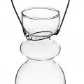 Floristik24 Miniglassvaser for hengende brakett pære H11/11,5cm sett med 2