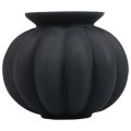 Floristik24 Vase sort glass vase løgformet dekorativ vase glass Ø11cm H9cm