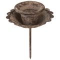 Floristik24 Vintage spiss lysestake for innsetting Ø8,5cm H11,5cm 4stk