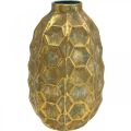 Floristik24 Vintage vase gull blomstervase honeycomb look Ø23cm H39cm