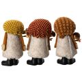 Gnomfigur med skjegg og spiss hatt, 10 cm, 3 deler | Floristik24.no