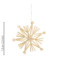 Julehalmstjerner juletrepynt 8 cm 12 stk | Floristik24.no