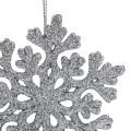 Floristik24 Julehengermix med glitter sølv 3stk