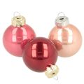 Floristik24 Julekule i glass, skinnende, 3 cm, 22 stk.