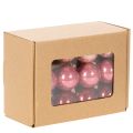 Julekule i glass, skinnende, 3 cm, 22 stk. | Floristik24.no