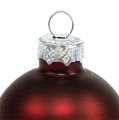 Julekuleglass Ø4cm Bordeauxmix 24 stk | Floristik24.no