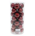 Julekuleglass Ø4cm Bordeauxmix 24 stk | Floristik24.no