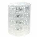 Julekuler i glass Ø7,5 cm klare 12 stk | Floristik24.no