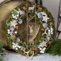 Floristik24 Julegren dekorativ grenkjegle gren snødekt 72cm