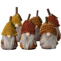 Floristik24 Gnomfigursett med strikket lue og eikenøtt, 10 cm, 6 deler