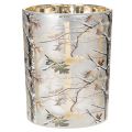 Glasslykt med grendesign,