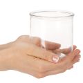 Sylinderformet glassvase, gjennomsiktig, allsidig, 10 cm, 3 stk. | Floristik24.no