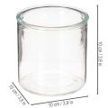 Sylinderformet glassvase, gjennomsiktig, allsidig, 10 cm, 3 stk. | Floristik24.no