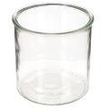 Floristik24 Telysholder i glass, rund, klart glass, allsidig, 12 cm, 2 stk.