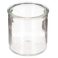Floristik24 Rund glasslyktholder, klart glass, 8 cm, 3 stk.