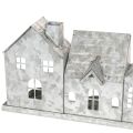 Dekorativ rekke med hus med telysholdere, adventsdekorasjon, 68 cm | Floristik24.no