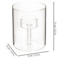 Glasslykt med hevet telysholder 11 cm | Floristik24.no