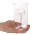 Glasslysestake med innsats for kuppellys 15 cm 2 stk | Floristik24.no