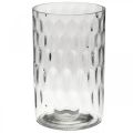 Floristik24 Blomstervase, glassvase, stearinlysglass, glasslykt Ø11,5cm H18,5cm