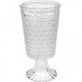Floristik24 Lyktglass med bunn klar Ø10cm H18,5cm borddekor