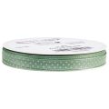 Floristik24 Gavebånd prikkete pyntebånd grønt mint 10mm 25m