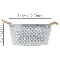 Stor oval sinkskål, 31 cm x 20 cm, H15 cm | Floristik24.no