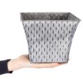 Sinkpotte med diamantmønster, H15 cm | Floristik24.no