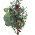 Floristik24 Julegren kunstig grønne røde bær dekorasjon 70cm