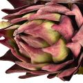 Kunstig artisjokk Stor kunstig blomst Tørrlook Lilla 76cm | Floristik24.no