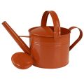 Dekorativ vannkanne i metall i landlig stil, oransjebrun, 26 cm, 5 l - Allsidig bruk som blomsterkasse og dekorativ kanne | Floristik24.no