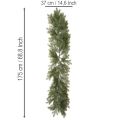 Kunstig grangrenkrans for kreativ blomsterdekorasjon, 175 cm | Floristik24.no