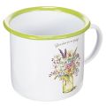 Floristik24 Dekorativt krus/blomsterpotte, emaljert, Ø11,5 cm H10 cm