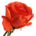 Floristik24 Dekorative roser oransje 32cm 6stk