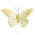 Floristik24 Dekorative sommerfugler på en tråd 10cm 12stk